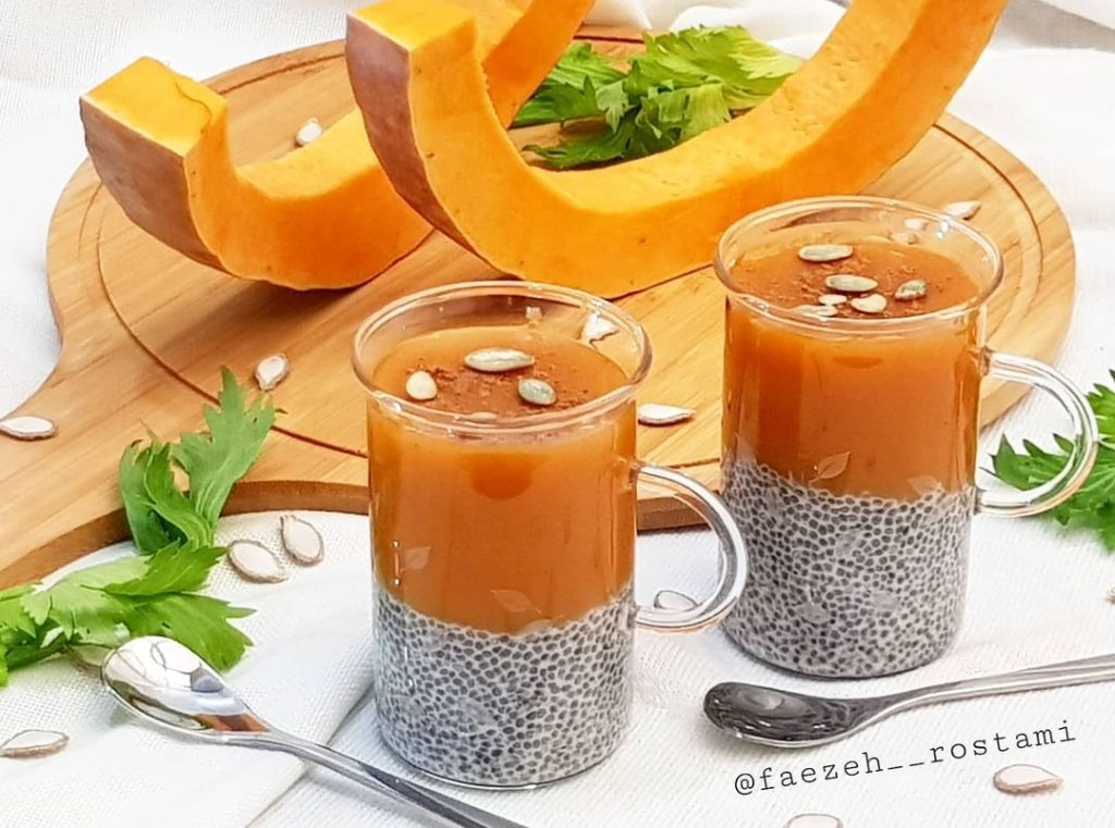 لاته کدو حلوایی بدون قند