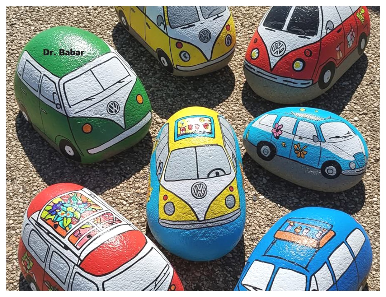 نقاشیهای جذاب روی سنگ: ایدههایی خلاقانه برای تزئین