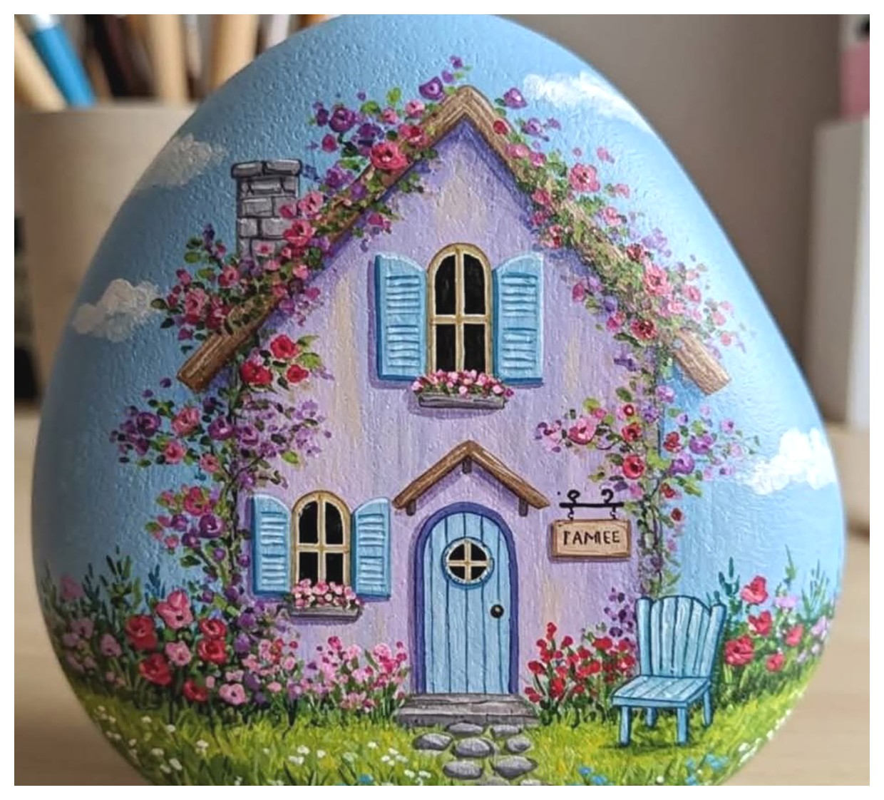 نقاشیهای جذاب روی سنگ: ایدههایی خلاقانه برای تزئین