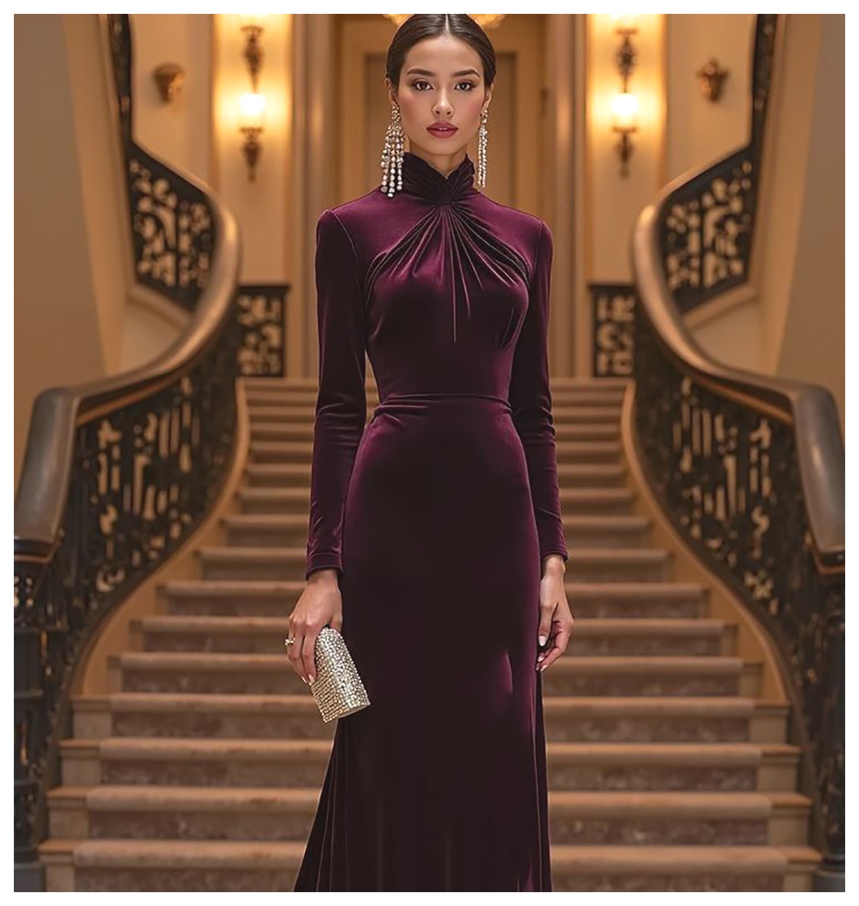 مدل‌های شیک و جذاب لباس شب زنانه برای درخشش در مهمانی‌ها