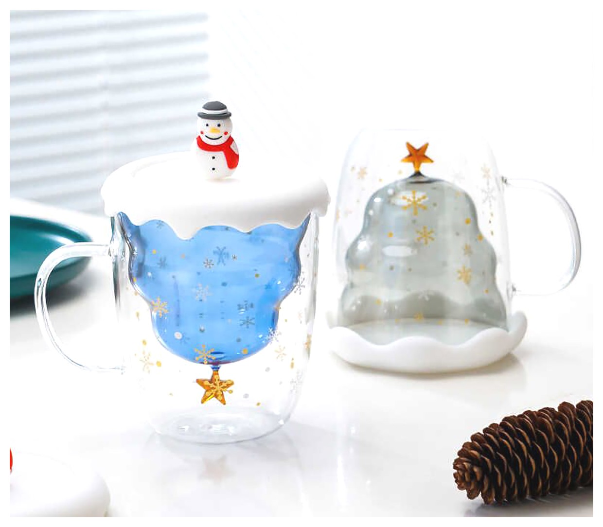 طراحی فنجان شیشه‌ای فانتزی: ایده‌هایی برای دکوراسیون خاص