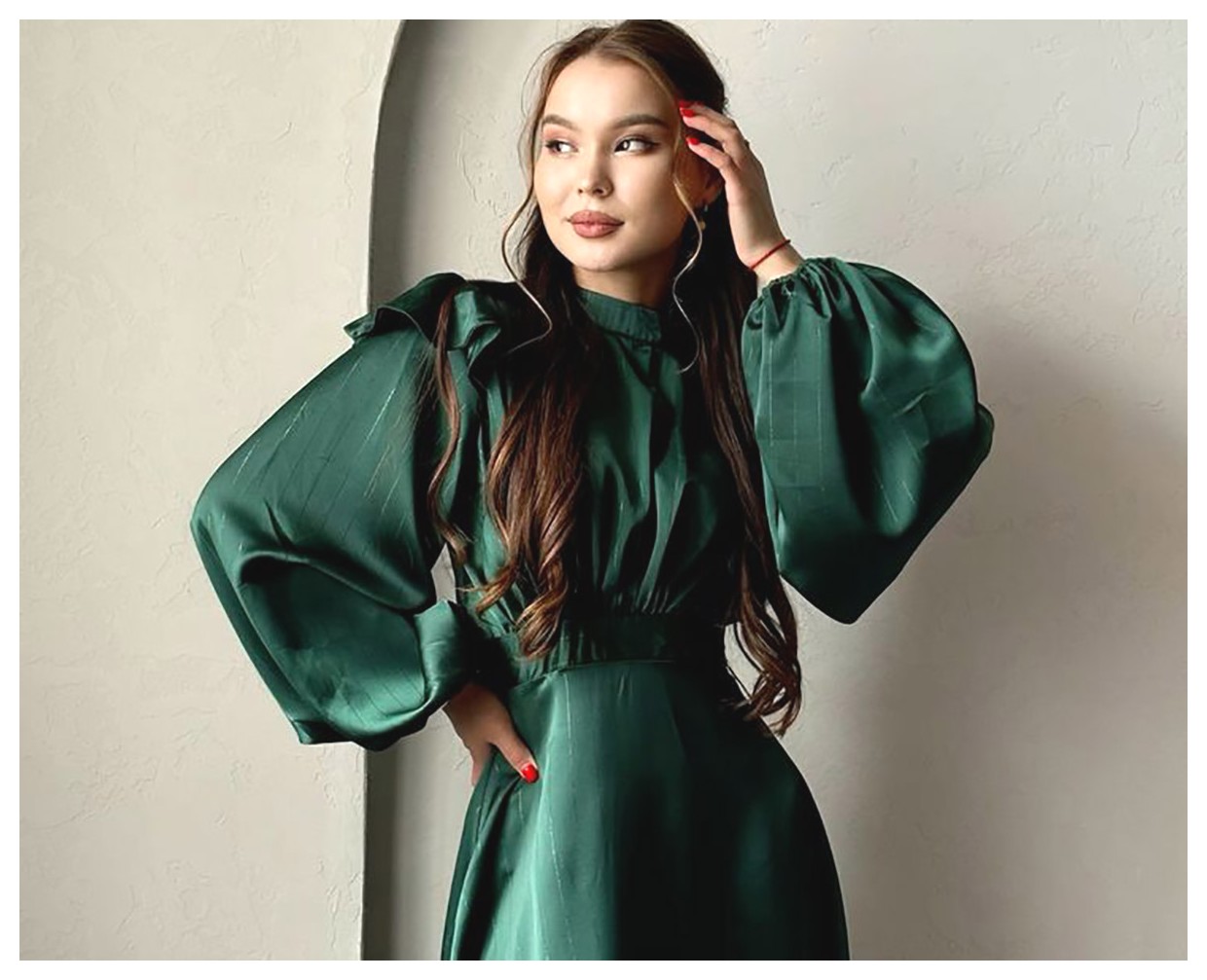 مدل‌های جذاب و شیک پیراهن شب سبز برای مهمانی‌ها