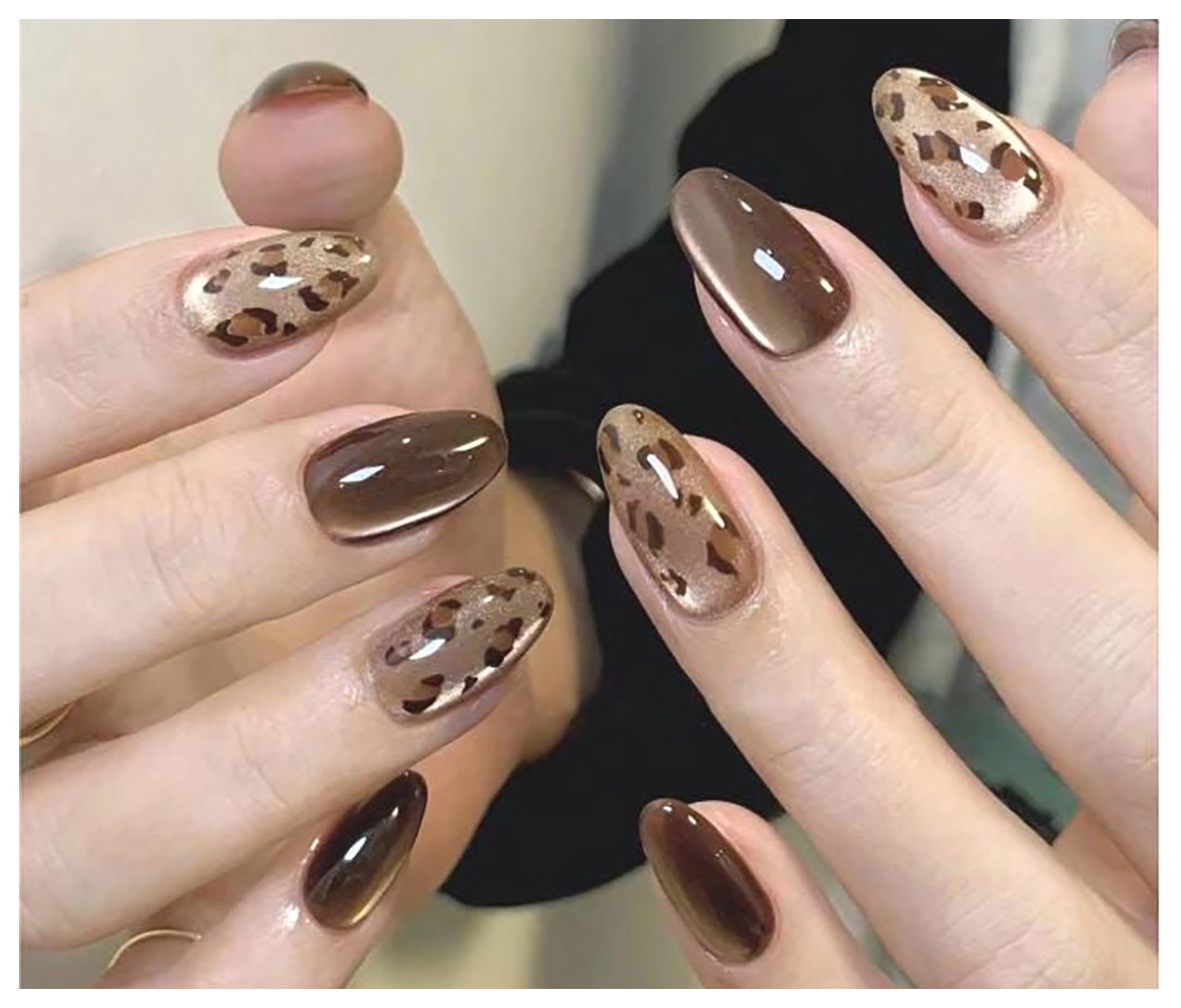 طراحی ناخن پلنگی: جذاب‌ترین ایده‌ها برای زیبایی دستان شما