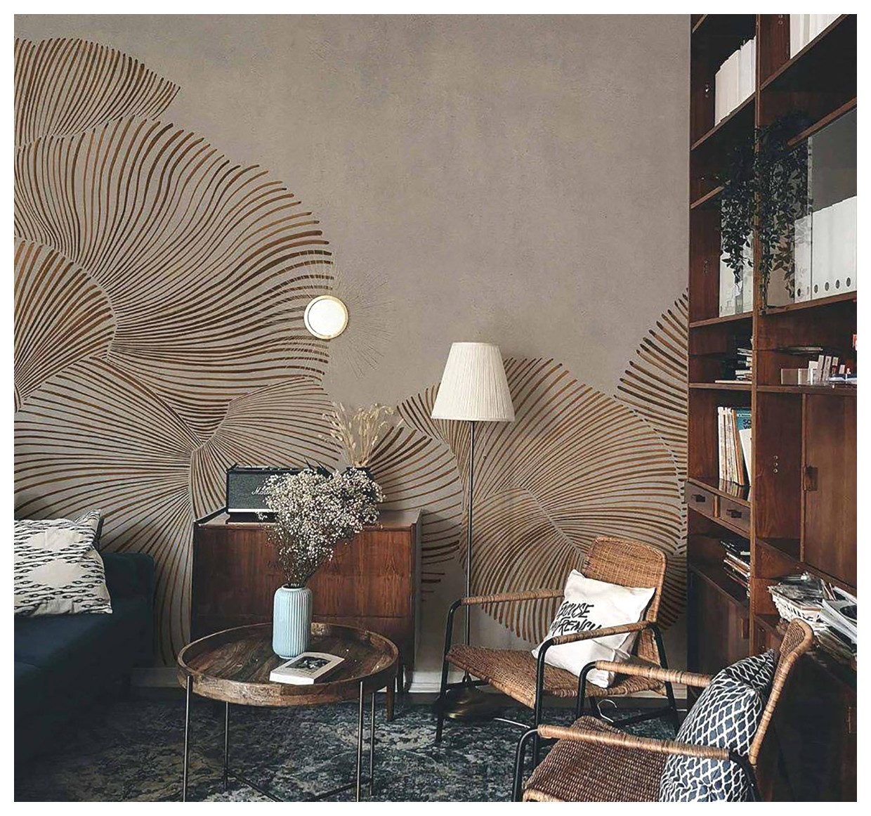 راهنمای انتخاب کاغذ دیواری برای اتاق نشیمن: ایده‌ها و نکات کلیدی