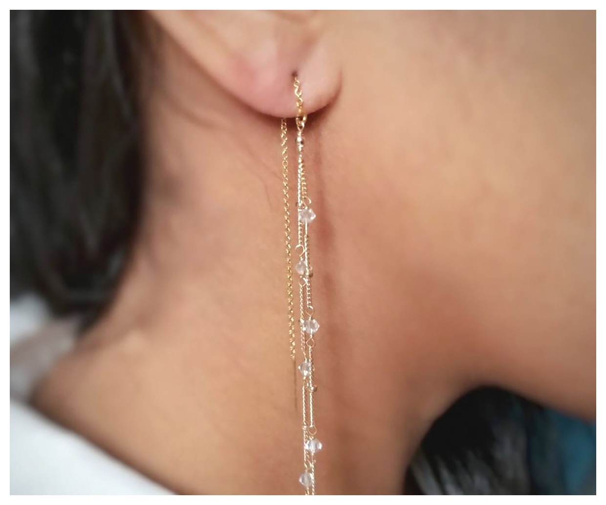 گوشوارههای آویز بلند: جذابیت و زیبایی در هر لحظه