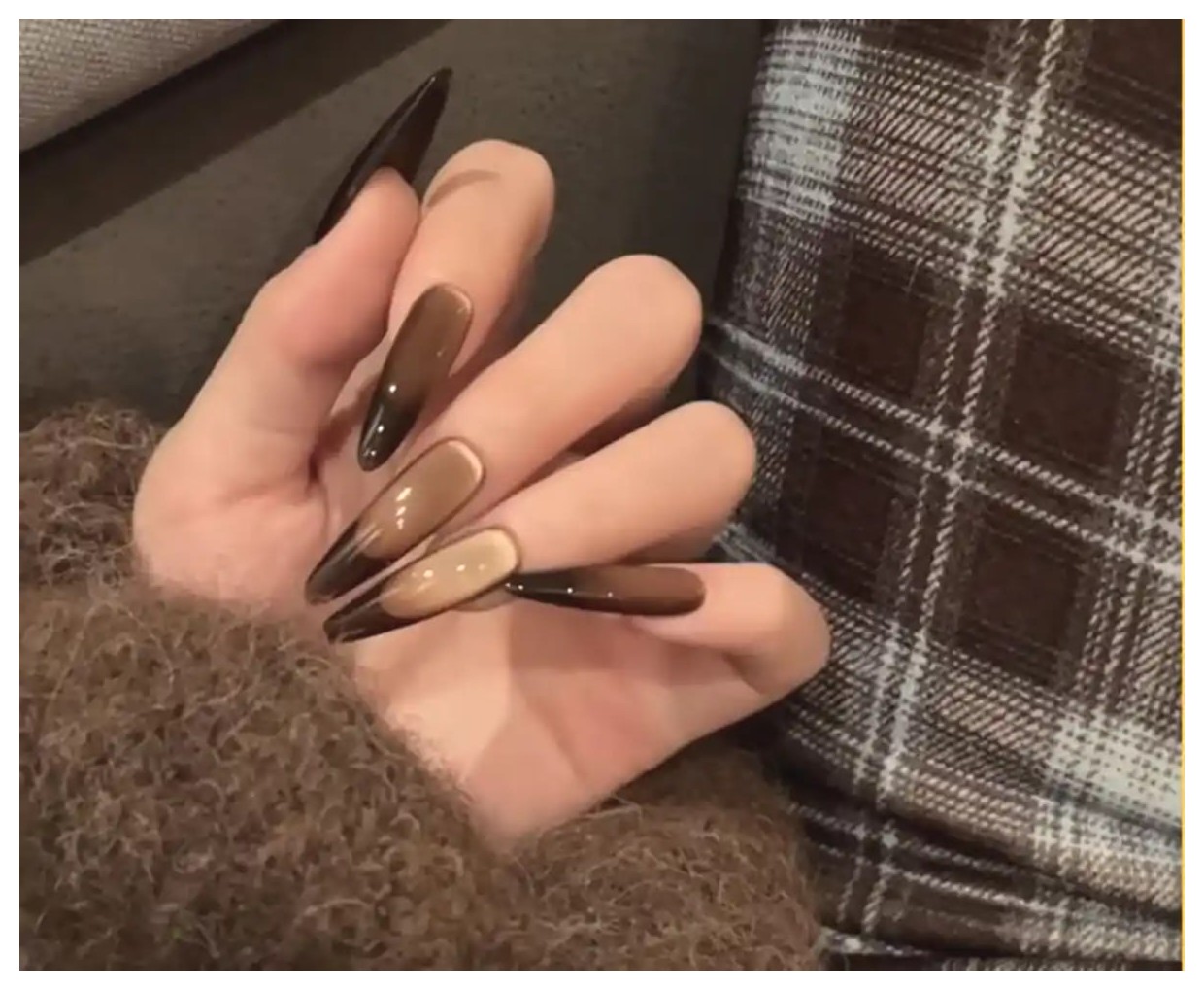 مدل‌های زیبا و جذاب ناخن‌های تیز و بلند