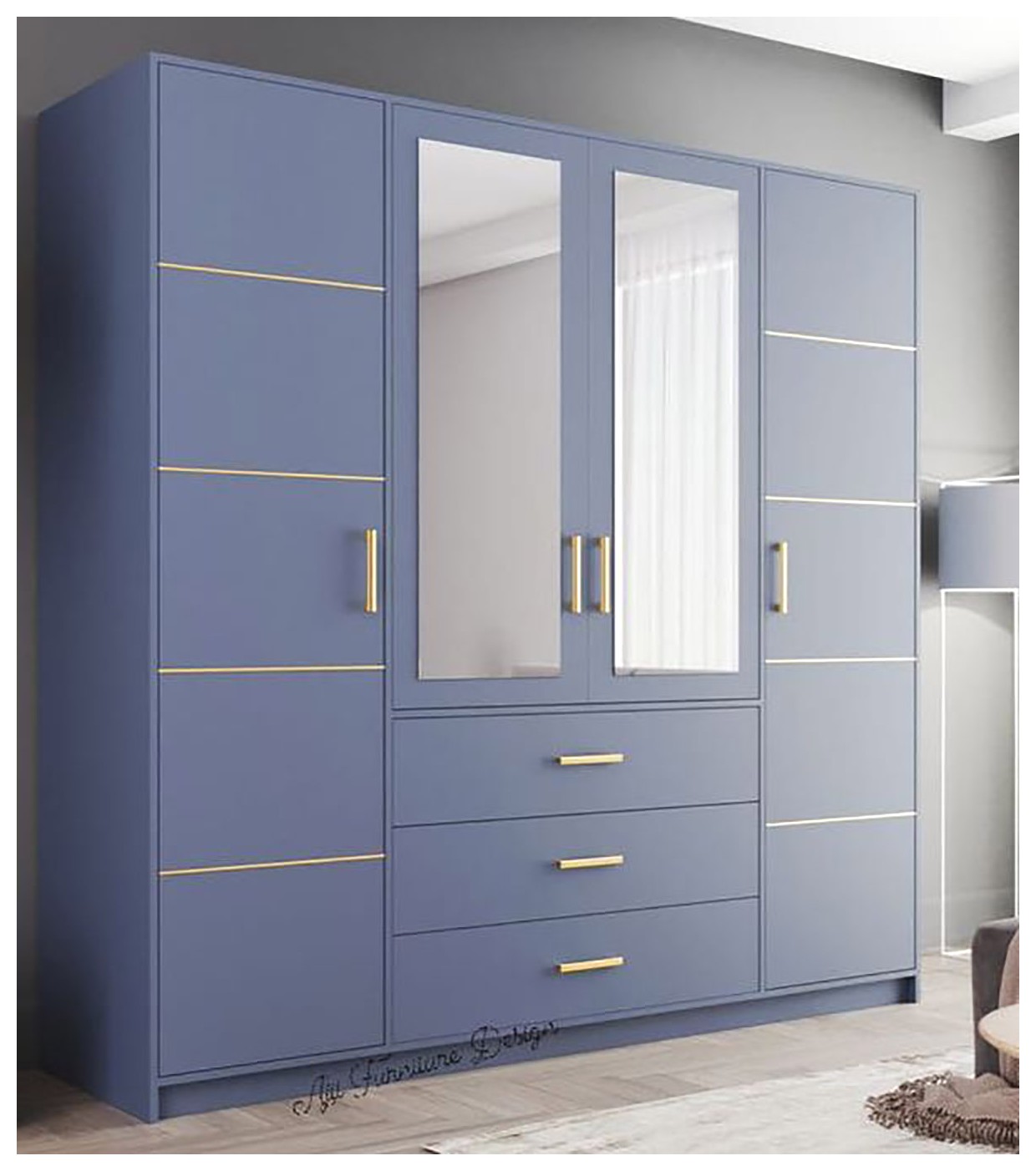 آینه کمدی مدرن و بلند: زیبایی و کارایی در یک محصول