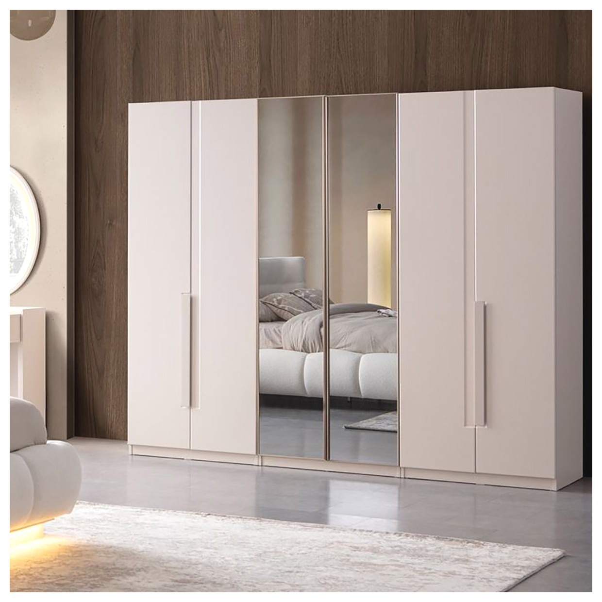 آینه کمدی مدرن و بلند: زیبایی و کارایی در یک محصول