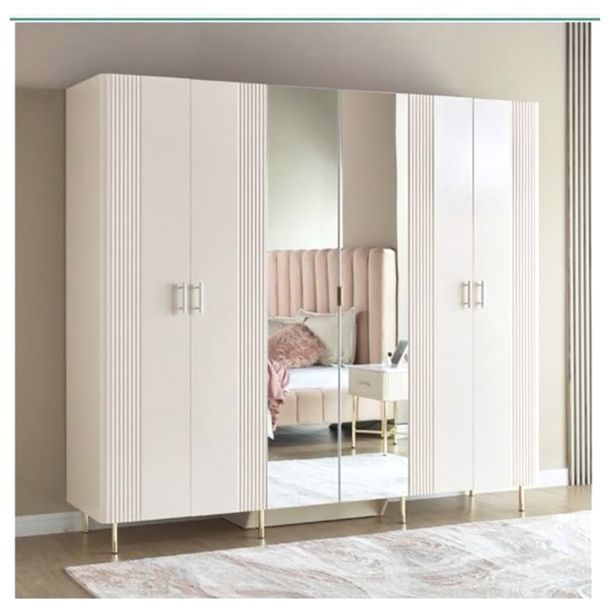 آینه کمدی مدرن و بلند: زیبایی و کارایی در یک محصول