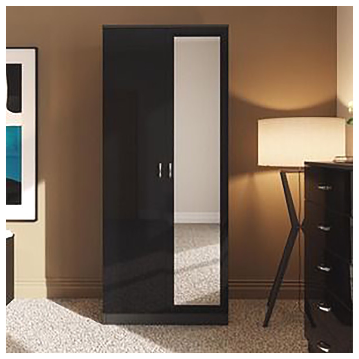 آینه کمدی مدرن و بلند: زیبایی و کارایی در یک محصول