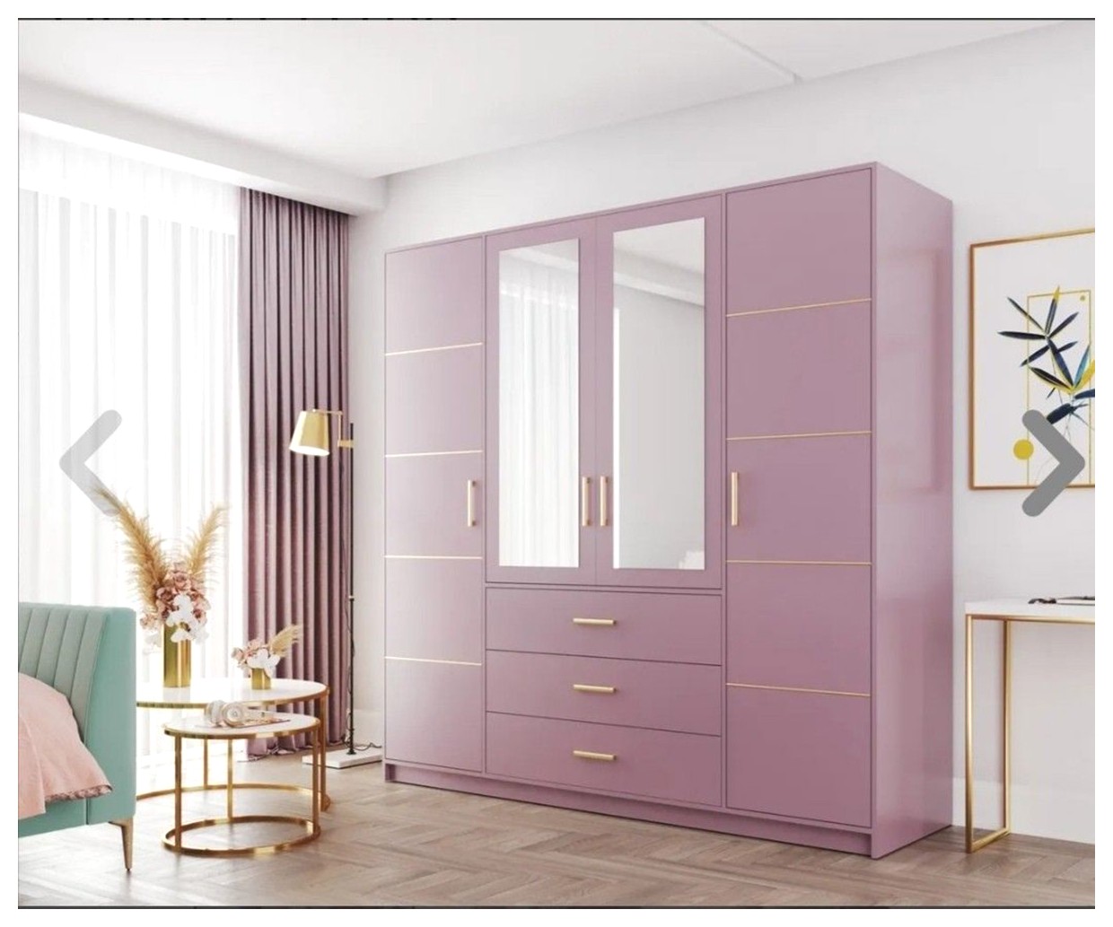 آینه کمدی مدرن و بلند: زیبایی و کارایی در یک محصول