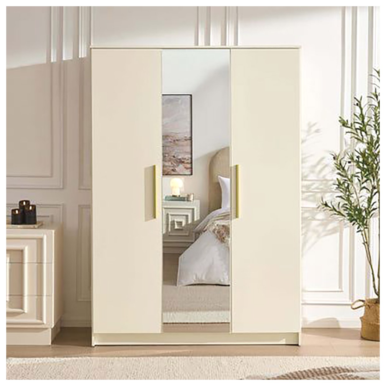 آینه کمدی مدرن و بلند: زیبایی و کارایی در یک محصول