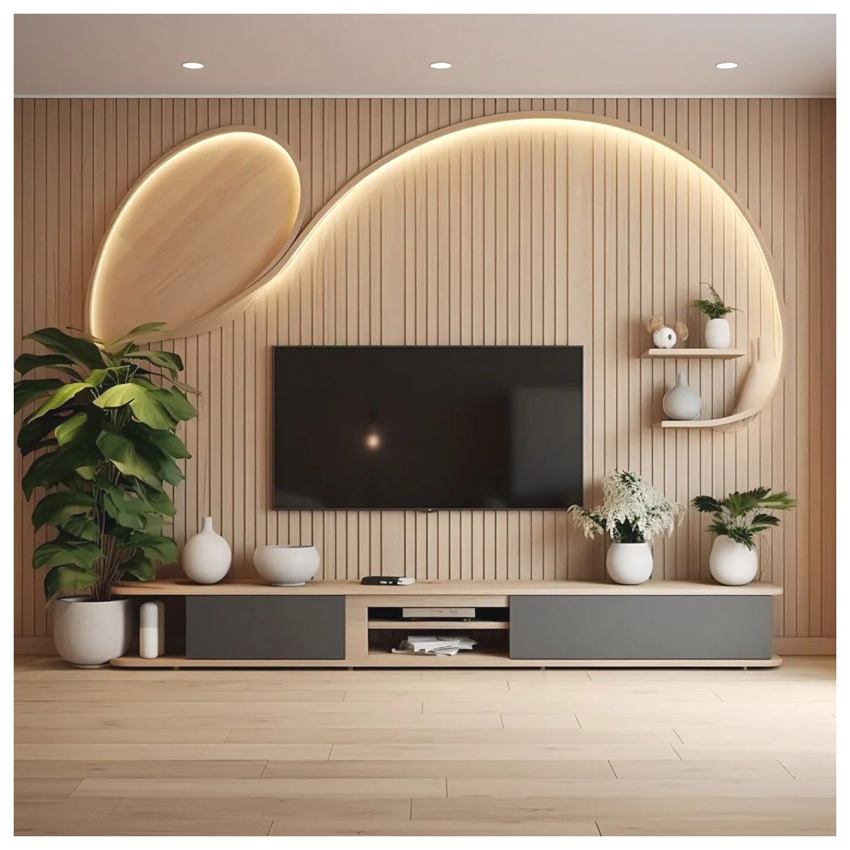 دیوار تلویزیون مدرن: ایده‌ها و نکات طراحی برای دکوراسیون داخلی