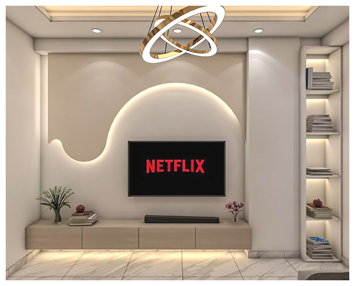 دیوار تلویزیون مدرن: ایده‌ها و نکات طراحی برای دکوراسیون داخلی