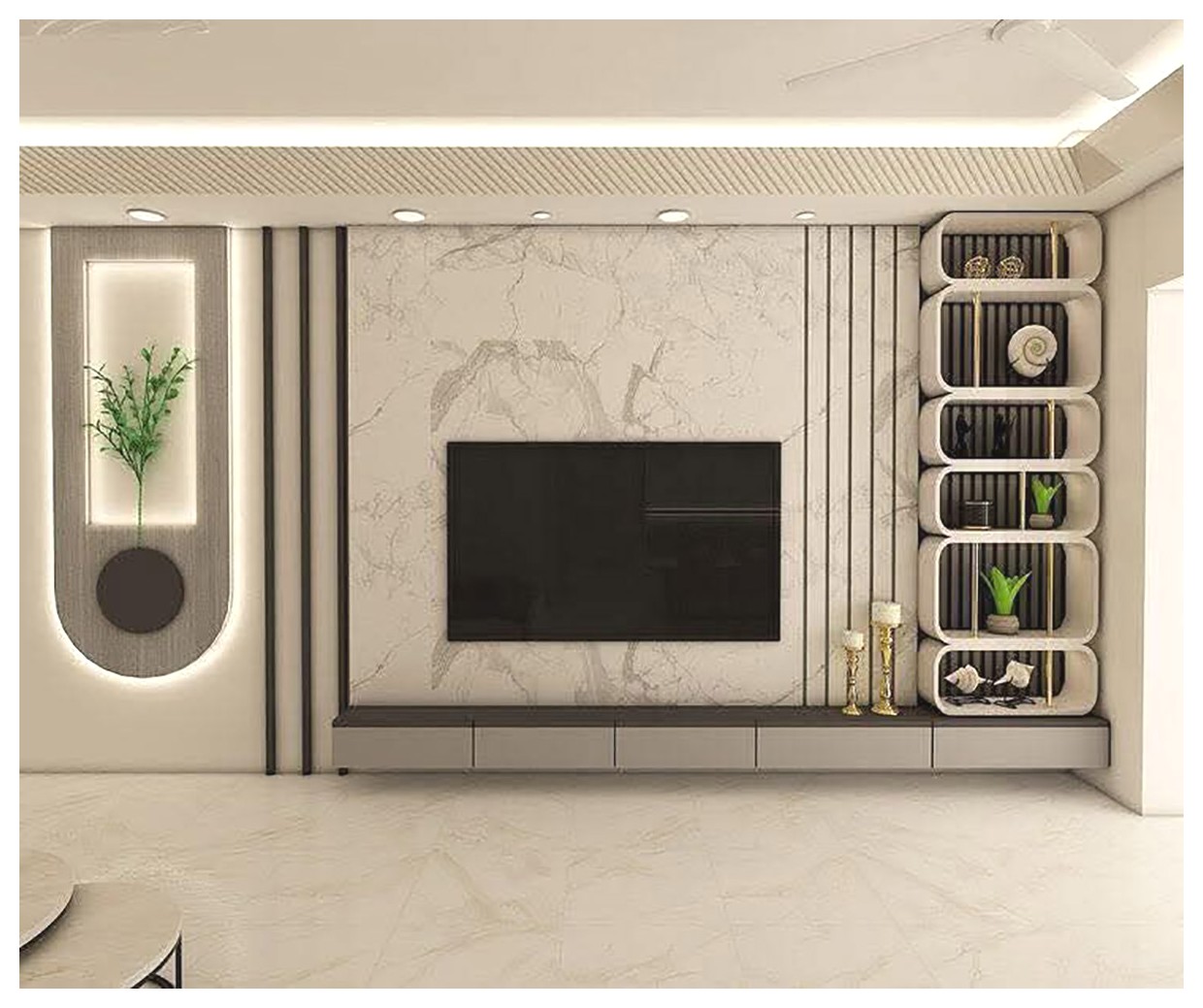 دیوار تلویزیون مدرن: ایده‌ها و نکات طراحی برای دکوراسیون داخلی