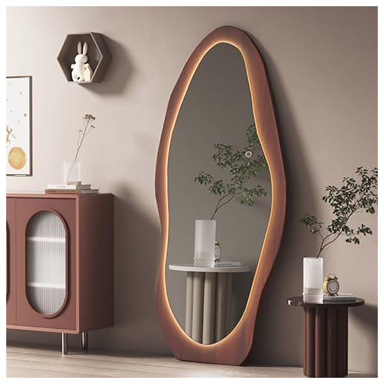 آینه چوبی مدرن: زیبایی و کارایی در دکوراسیون منزل