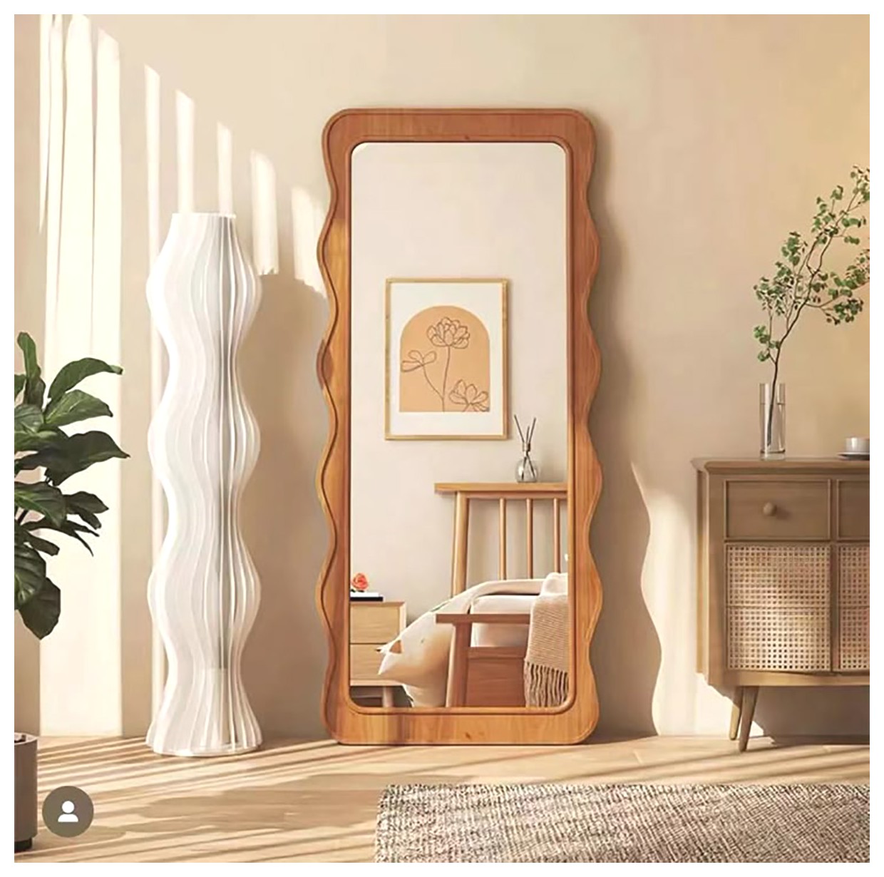 آینه چوبی مدرن: زیبایی و کارایی در دکوراسیون منزل