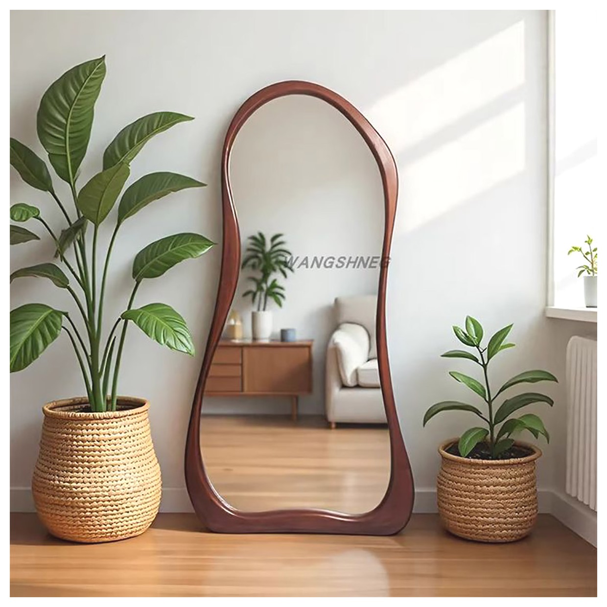 آینه چوبی مدرن: زیبایی و کارایی در دکوراسیون منزل