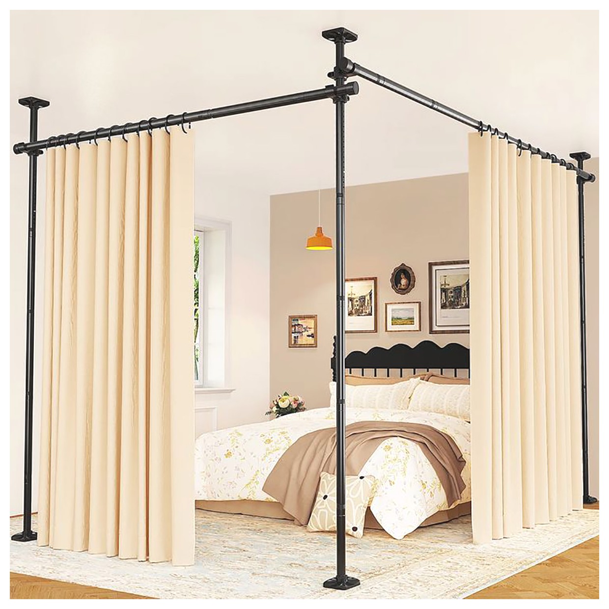 پردههای جداکننده اتاق: دکوراسیون خلاقانه و کاربردی