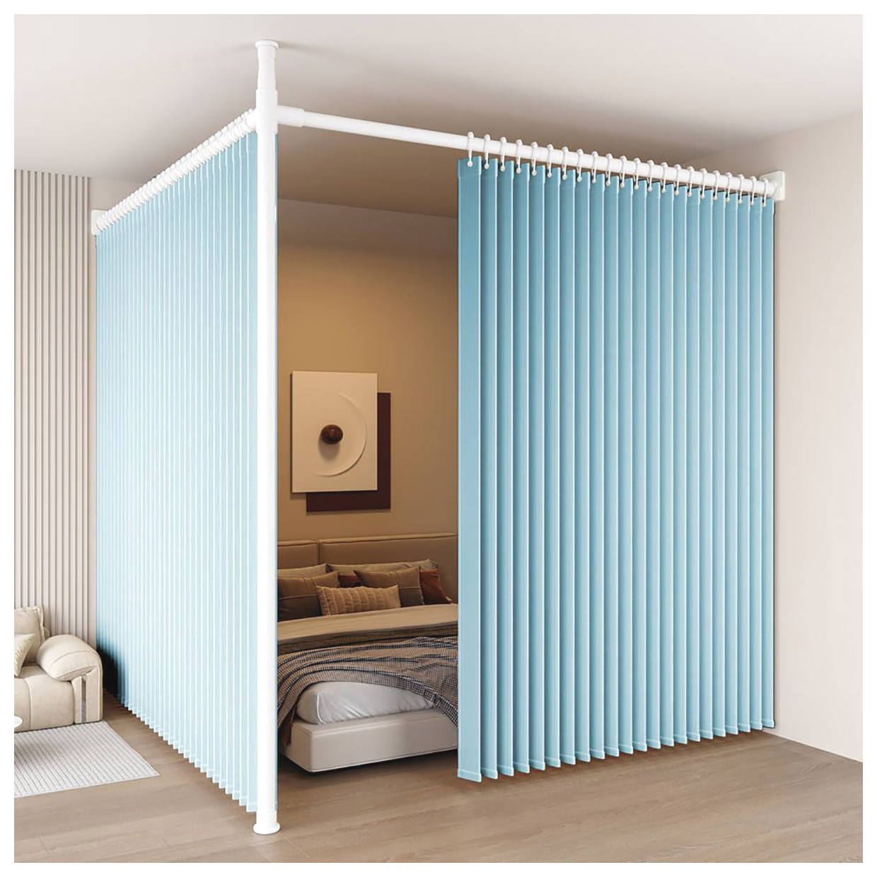 پردههای جداکننده اتاق: دکوراسیون خلاقانه و کاربردی