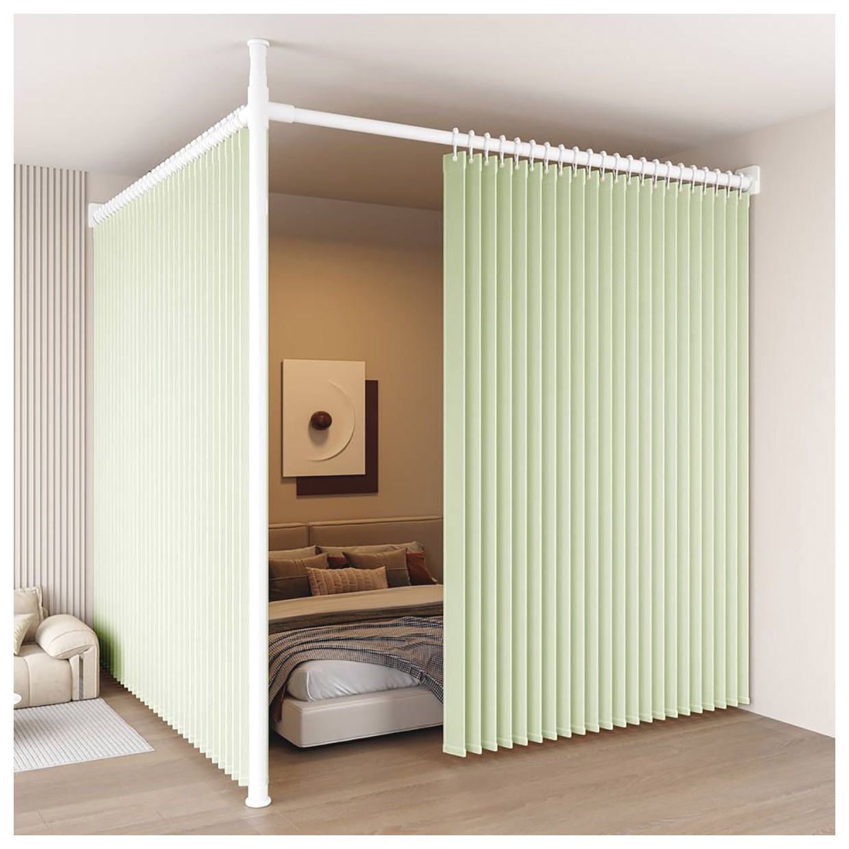 پردههای جداکننده اتاق: دکوراسیون خلاقانه و کاربردی