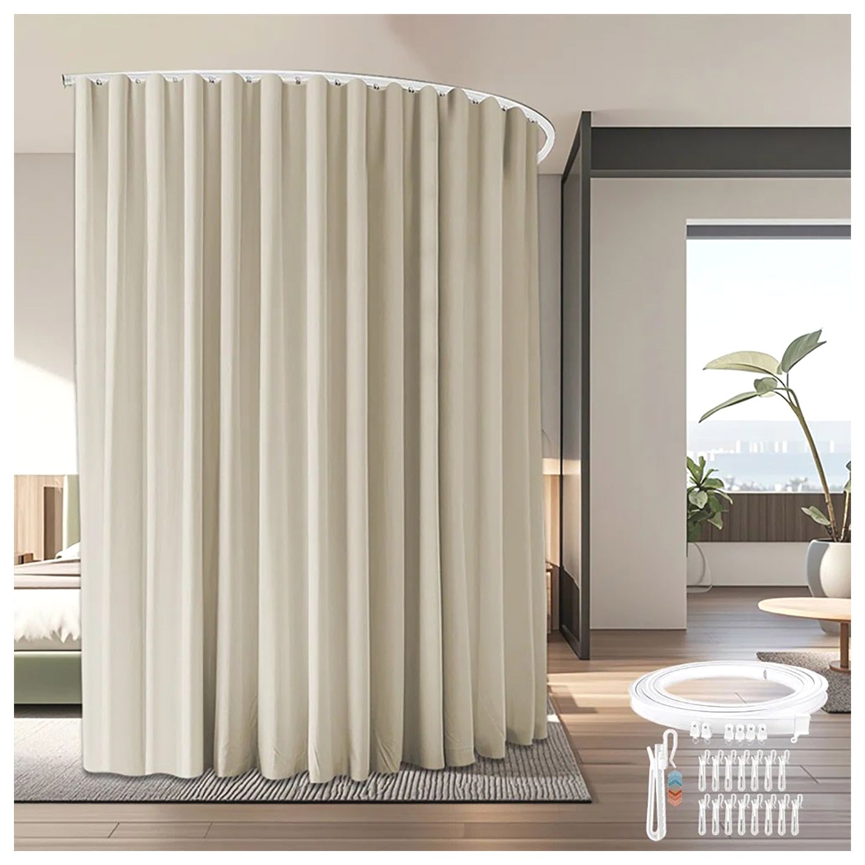 پردههای جداکننده اتاق: دکوراسیون خلاقانه و کاربردی