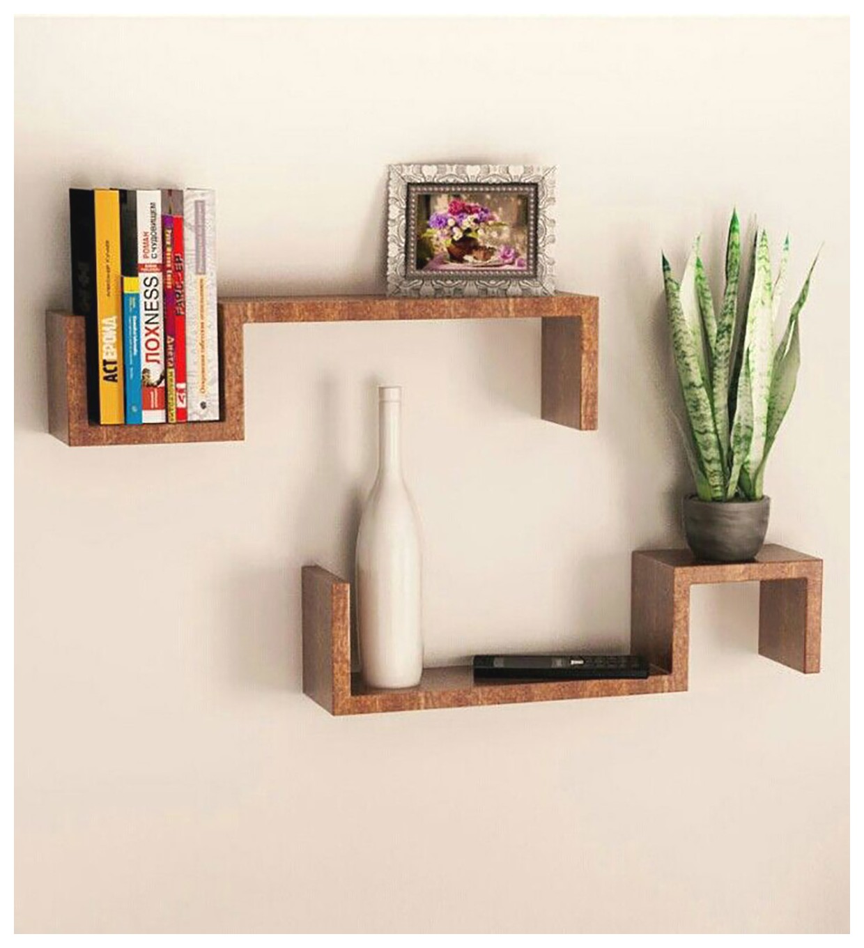 قفسه دیواری چوبی: ایده‌هایی برای دکوراسیون منزل