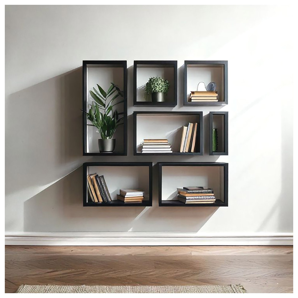 قفسه دیواری چوبی: ایده‌هایی برای دکوراسیون منزل