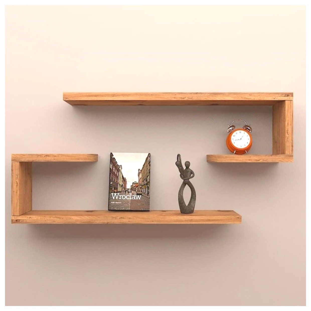 قفسه دیواری چوبی: ایده‌هایی برای دکوراسیون منزل