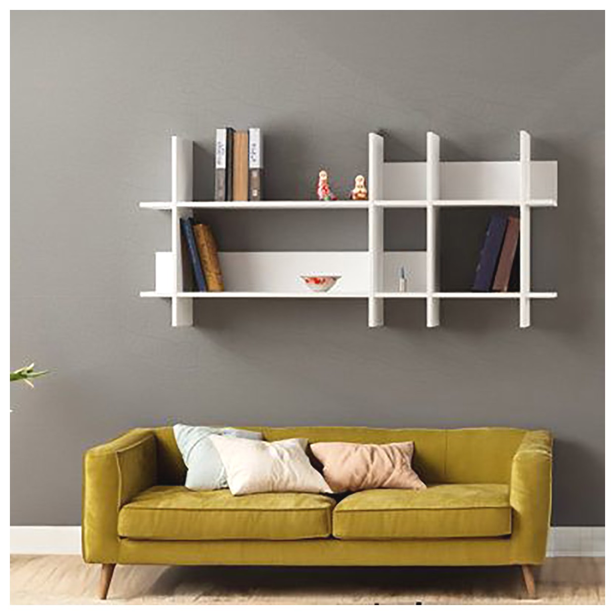 قفسه دیواری چوبی: ایده‌هایی برای دکوراسیون منزل