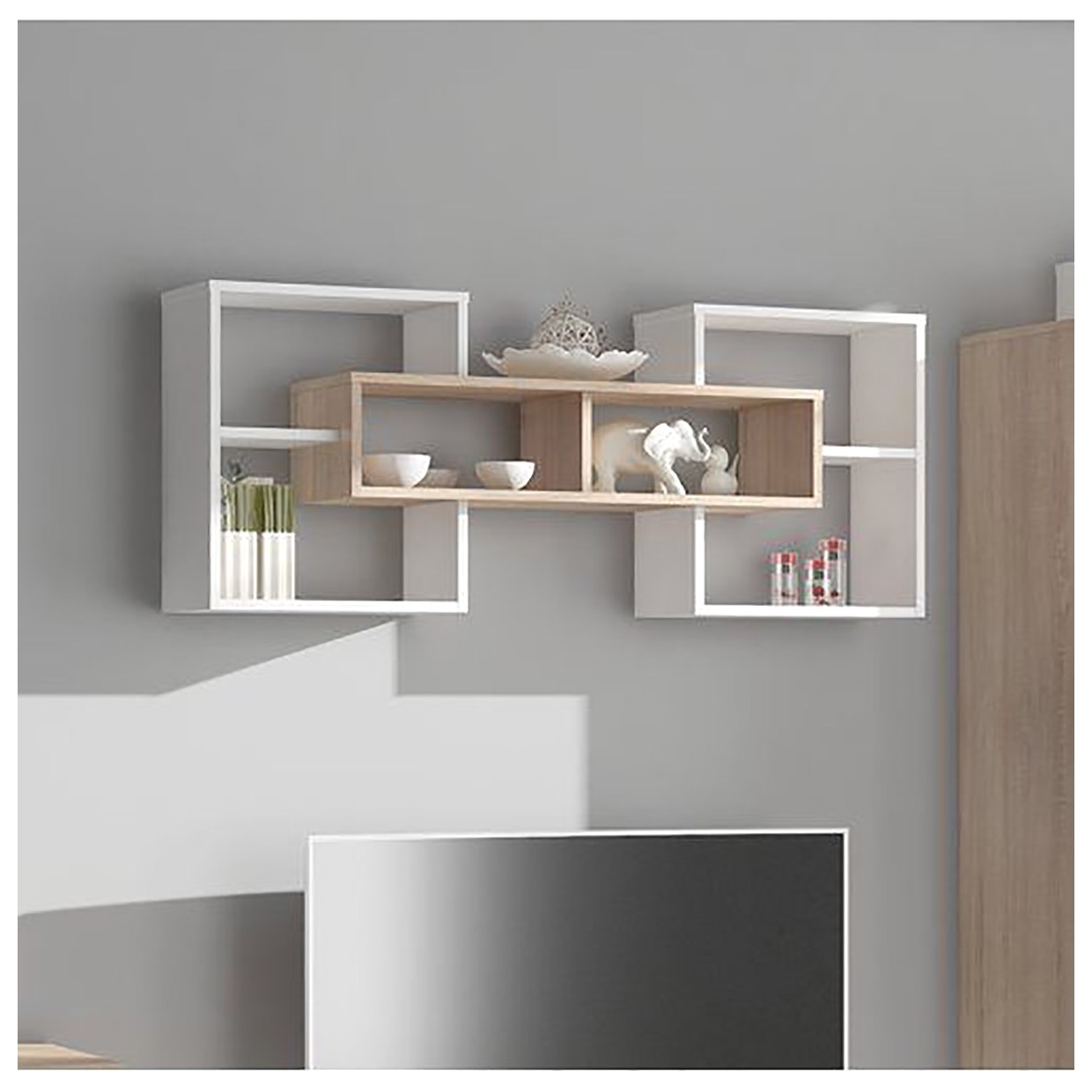 قفسه دیواری چوبی: ایده‌هایی برای دکوراسیون منزل