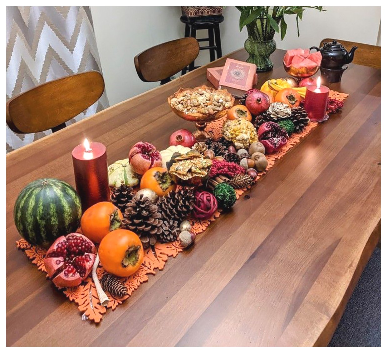 چیدمان سفره یلدا: ایدههایی برای زیبایی و جذابیت