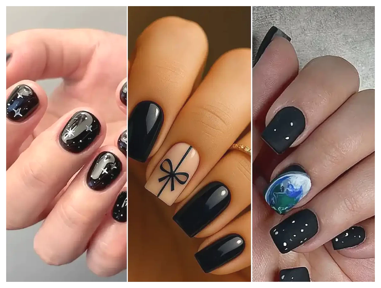 لاک طرح مشکی: انتخابی شیک و جذاب برای زیبایی ناخن‌ها