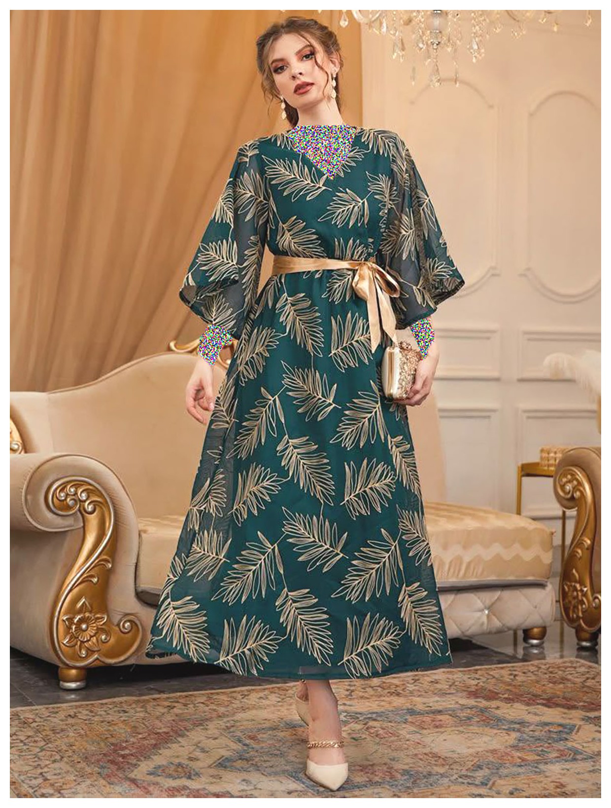 مدلهای شیک و جذاب لباس سبز مجلسی برای مهمانیها