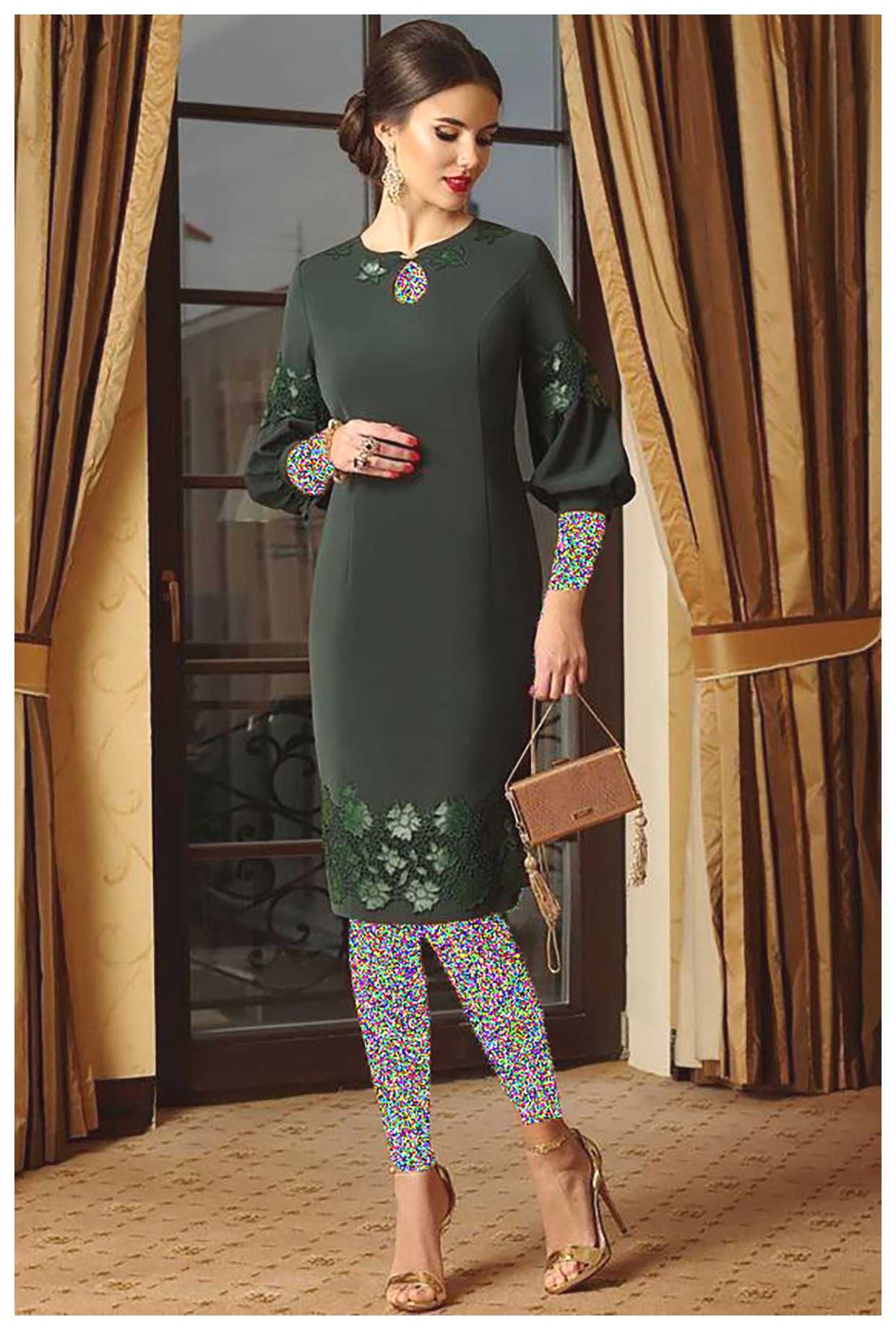 مدلهای شیک و جذاب لباس سبز مجلسی برای مهمانیها