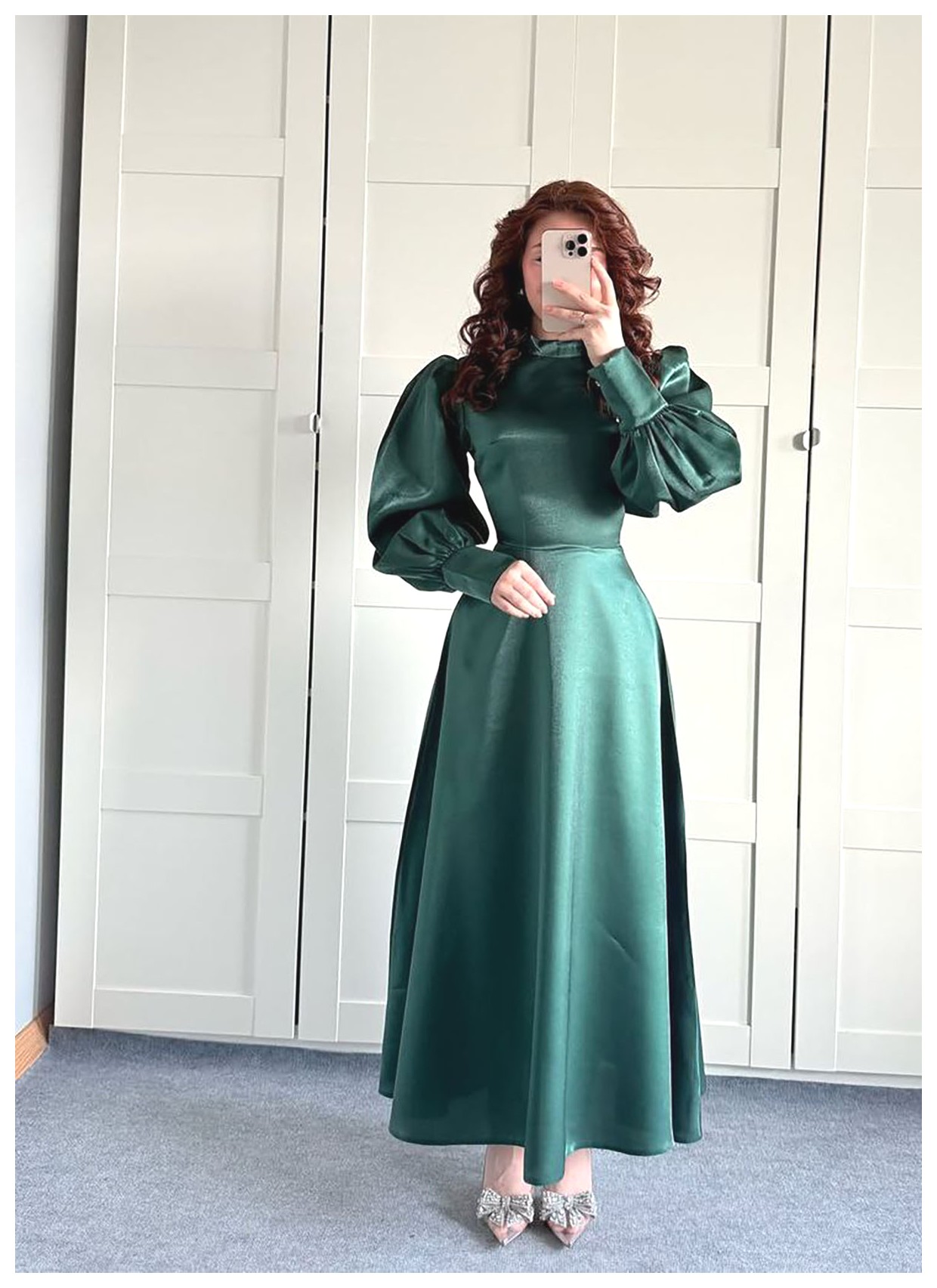 مدلهای شیک و جذاب لباس سبز مجلسی برای مهمانیها