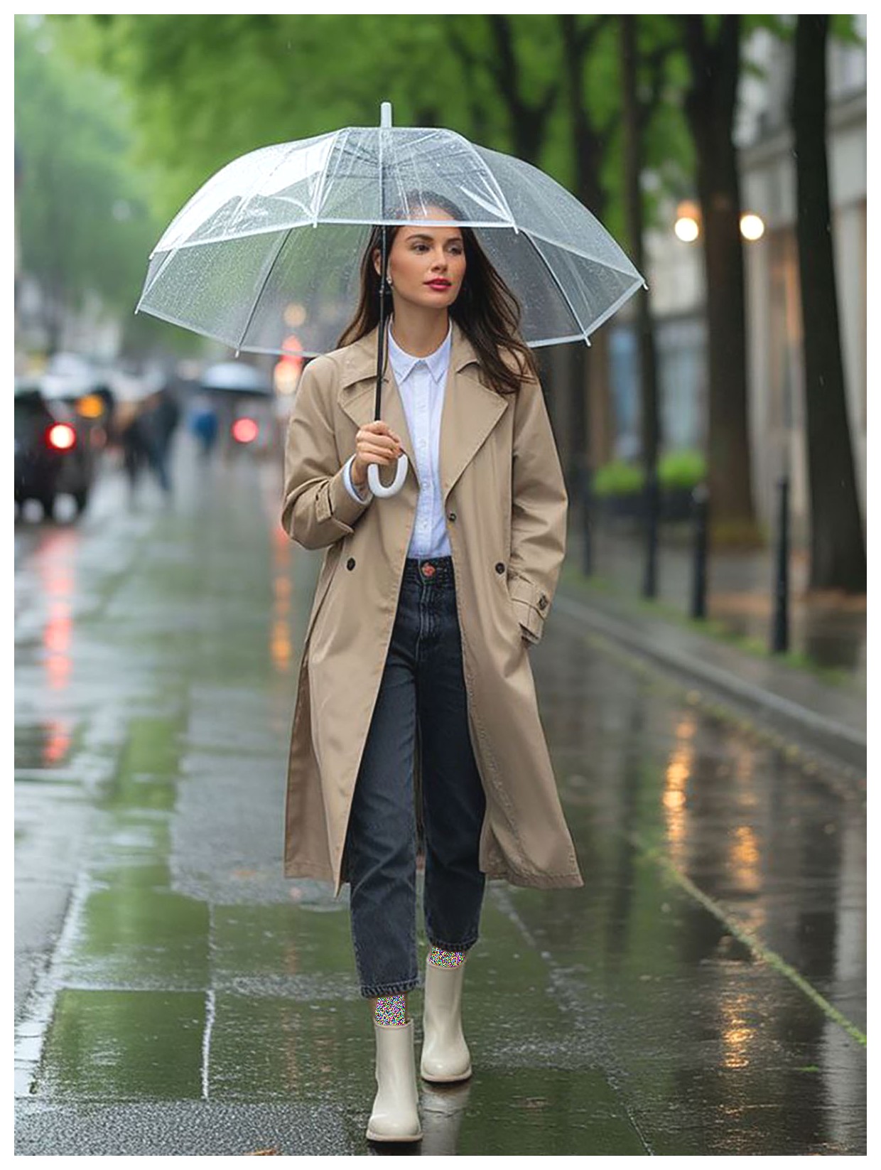 مدل بارانی شیک برای روزهای بارانی