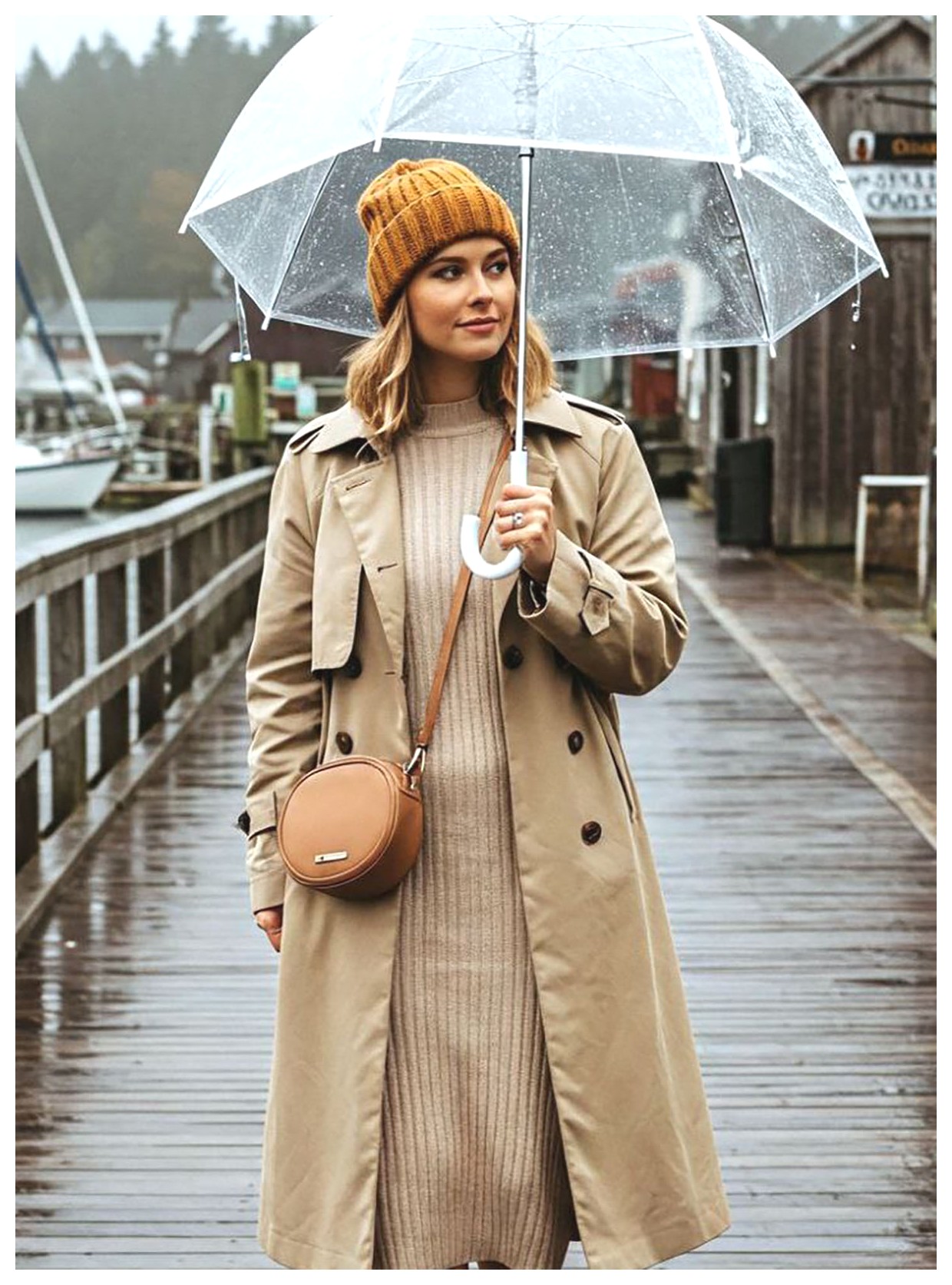 مدل بارانی شیک برای روزهای بارانی