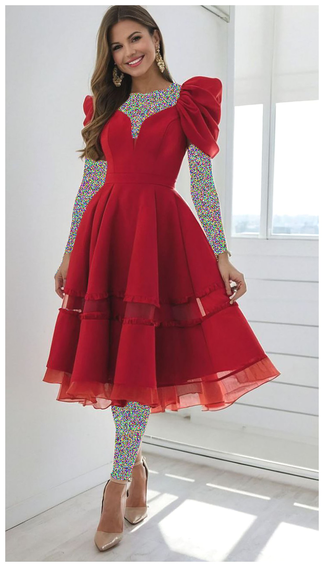 مدل‌های جذاب پیراهن مجلسی قرمز برای هر سلیقه