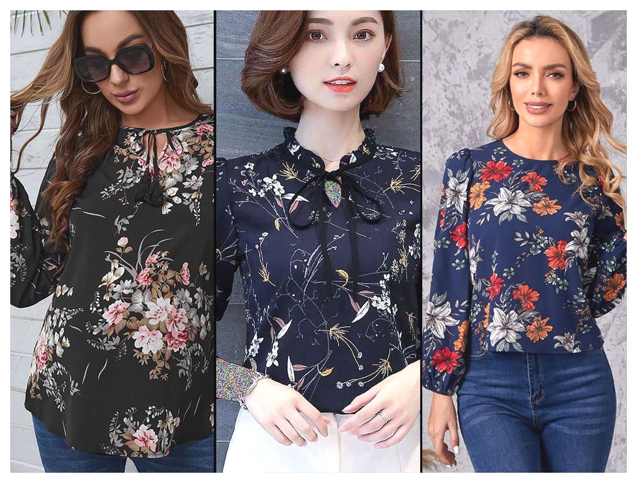 شومیز دخترانه مجلسی: شومیز حریر با طرحهای زیبا