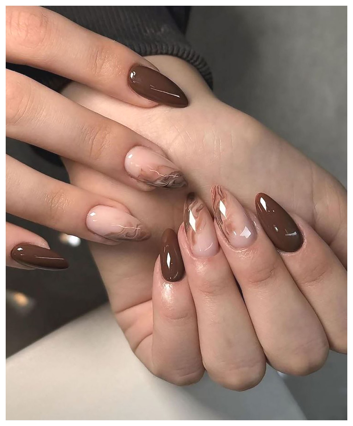 مدل‌های شیک و جذاب ناخن پاییزی برای شما