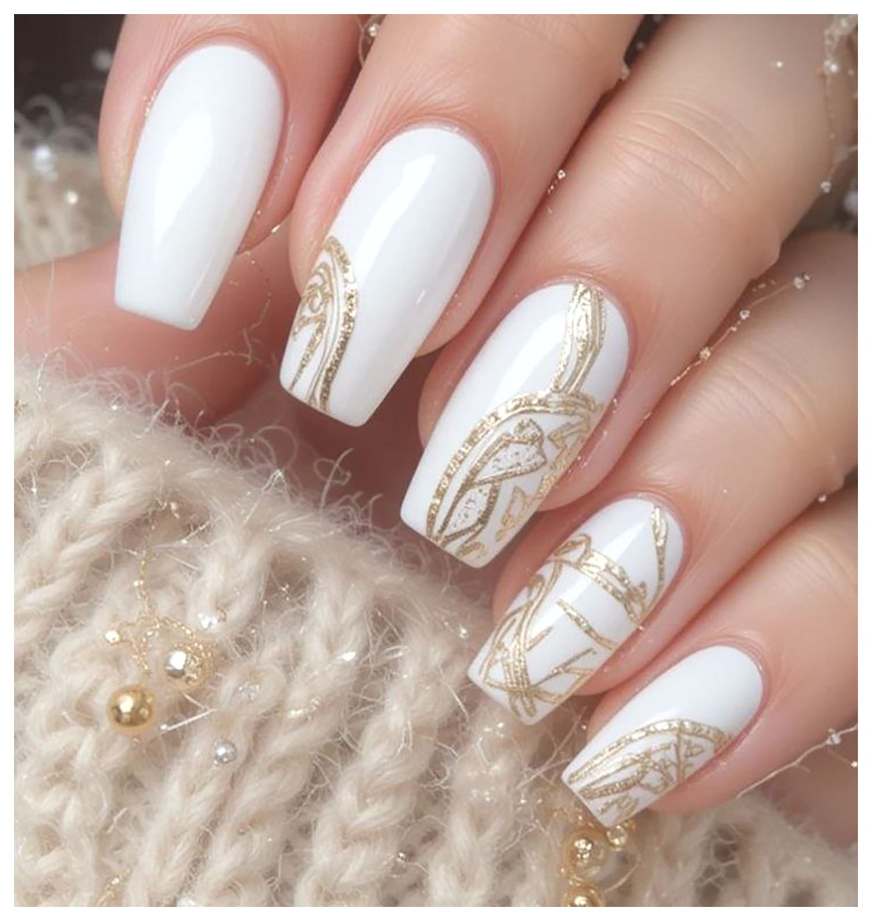 مدلهای جذاب طراحی ناخن سفید برای زیبایی دستها