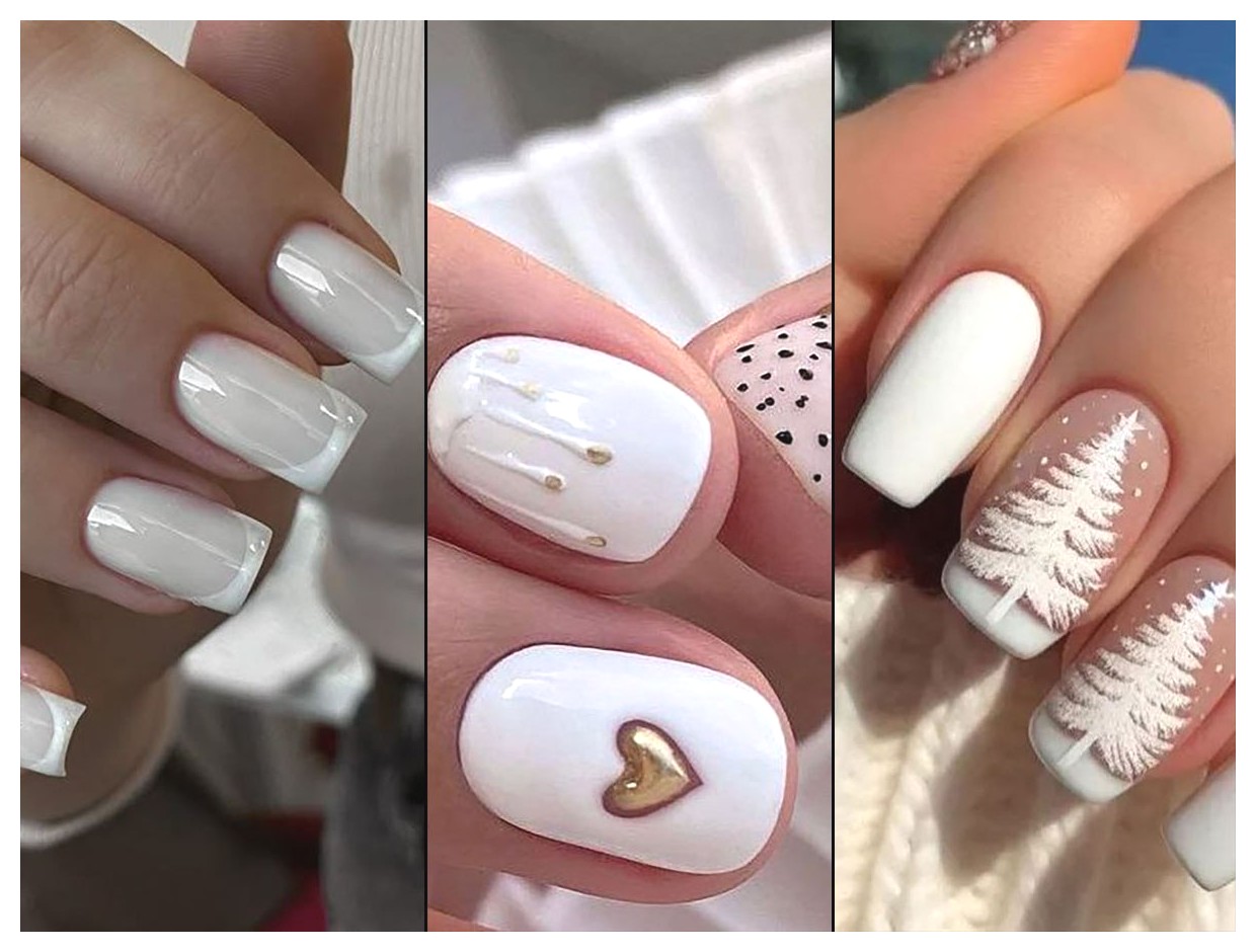 مدلهای جذاب طراحی ناخن سفید برای زیبایی دستها