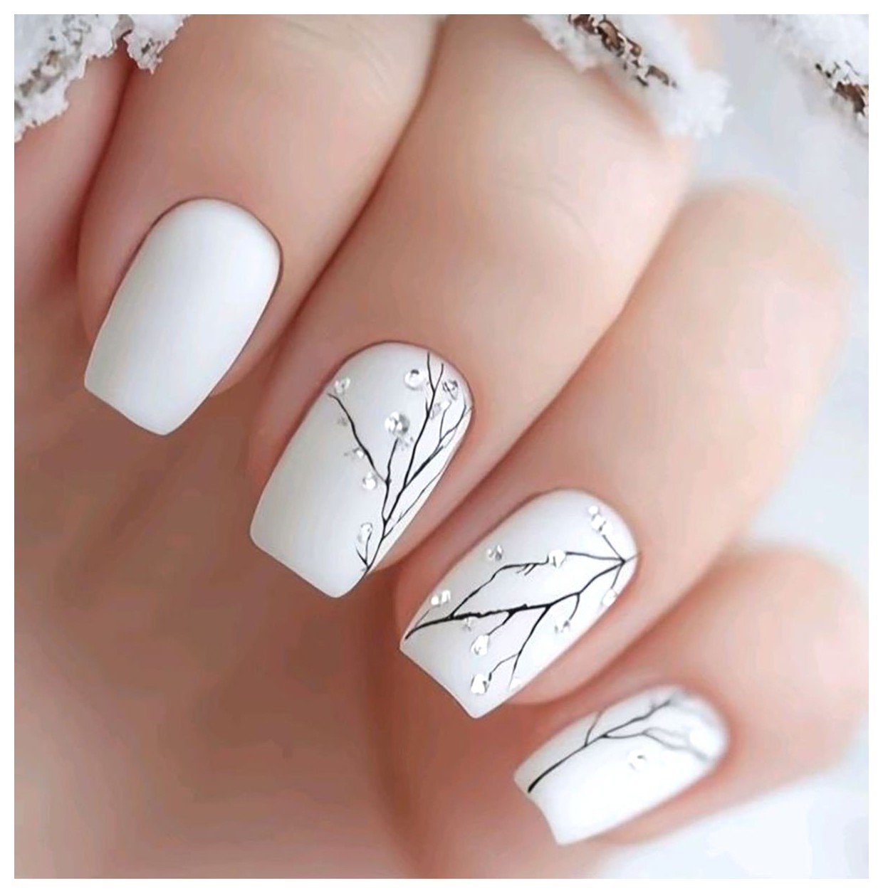مدلهای جذاب طراحی ناخن سفید برای زیبایی دستها