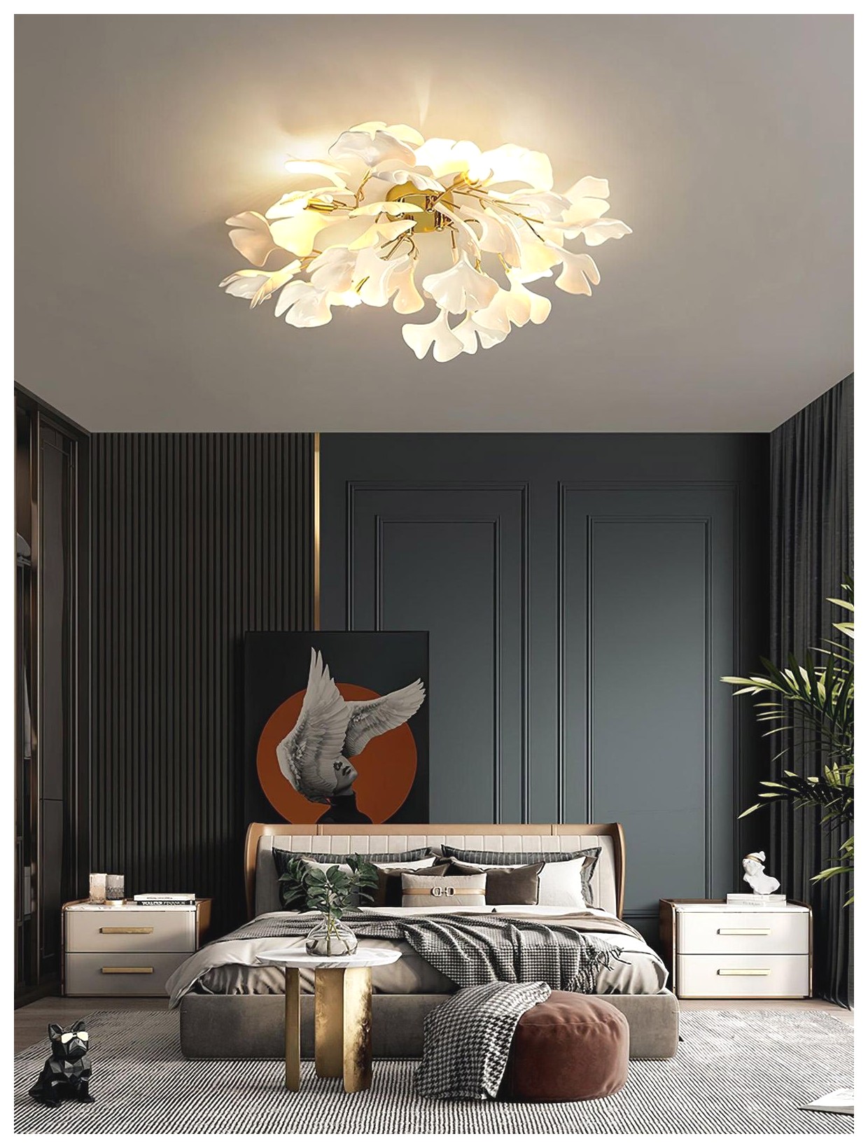 چراغ آویز گلدار: زیبایی و شکوه در دکوراسیون منزل