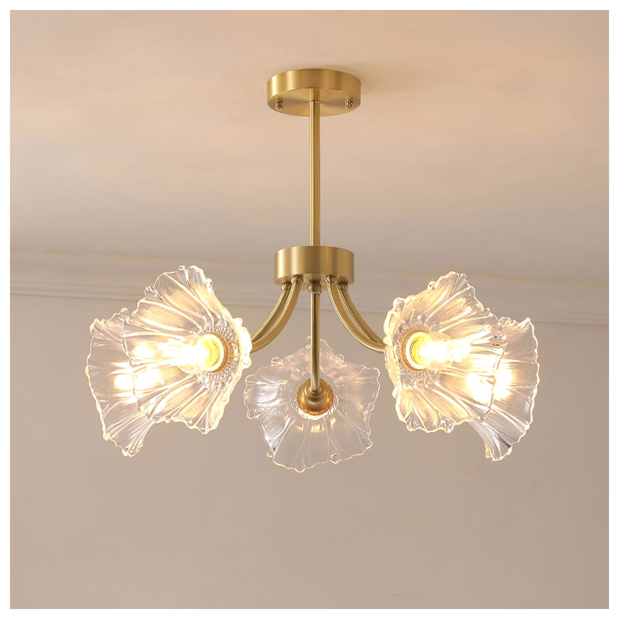 چراغ آویز گلدار: زیبایی و شکوه در دکوراسیون منزل