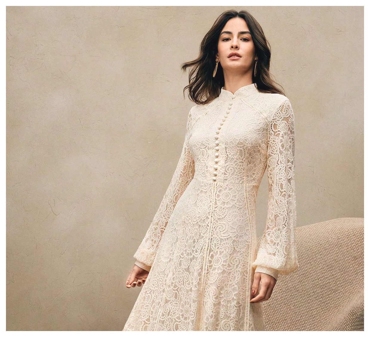 مدلهای شیک و جذاب پیراهن مجلسی با تزیینات گیپور