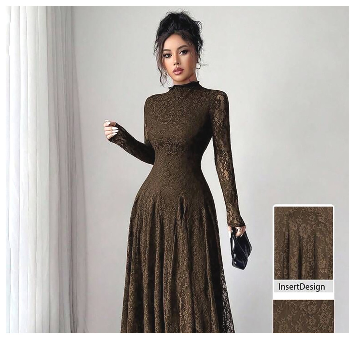 مدلهای شیک و جذاب پیراهن مجلسی با تزیینات گیپور