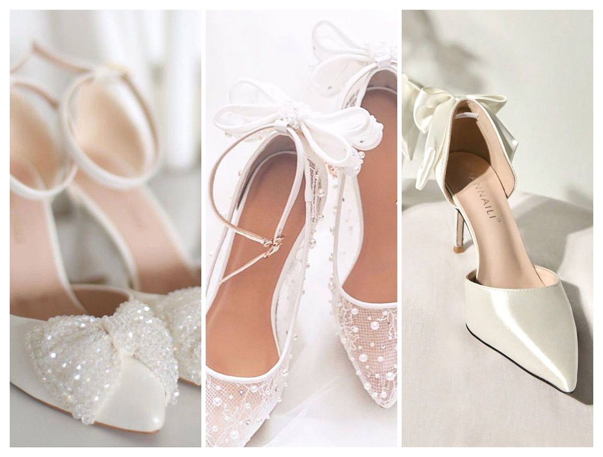 کفشهای سفید با پاپیون: انتخابی شیک و جذاب برای هر استایل