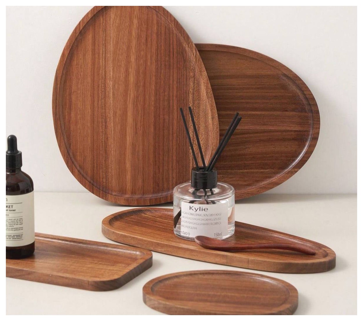 سینی چوبی زیبا و کاربردی برای سرو غذا